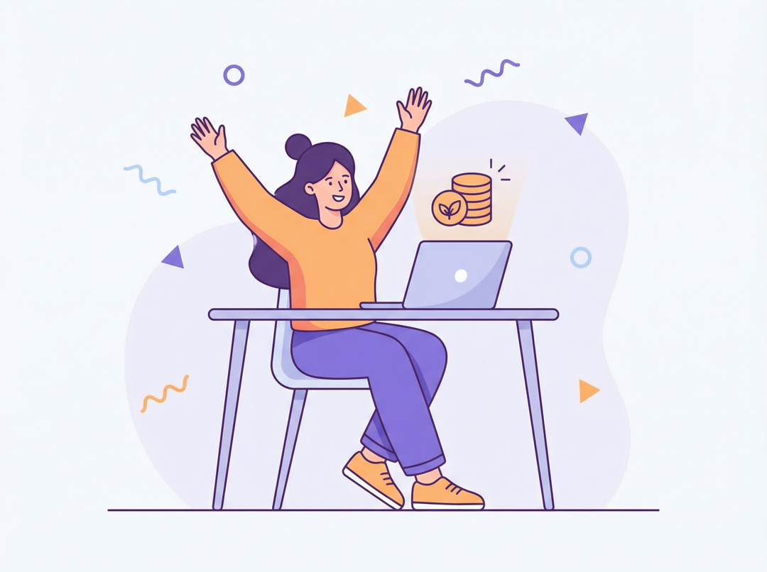 Person som finner tilskudd